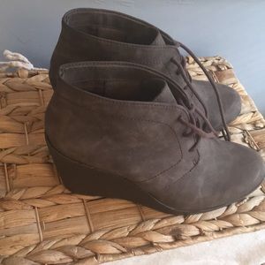 Brown booties